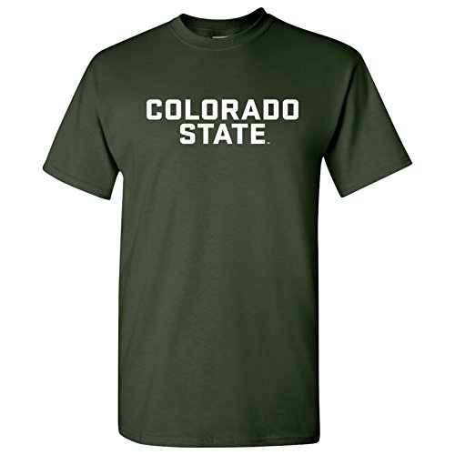 AS01 - Colorado State Rams Basic Block T Shirt - Large - Forest
