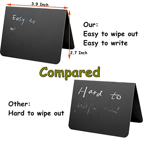 20PCS Mini Chalkboard Signs for Food, Reusable and Reserved Table Signs, Food Labels for Party Buffet, Easy to Write and Wipe Out, Catering Supplies Buffet Display, Place Cards - Image 4