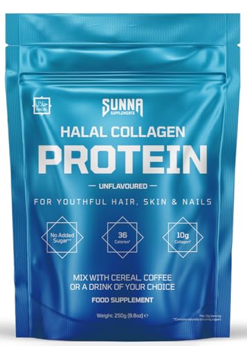 SUNNA SUPPLEMENTS - Halal Bovine Collagen Protein Powder for Hair...