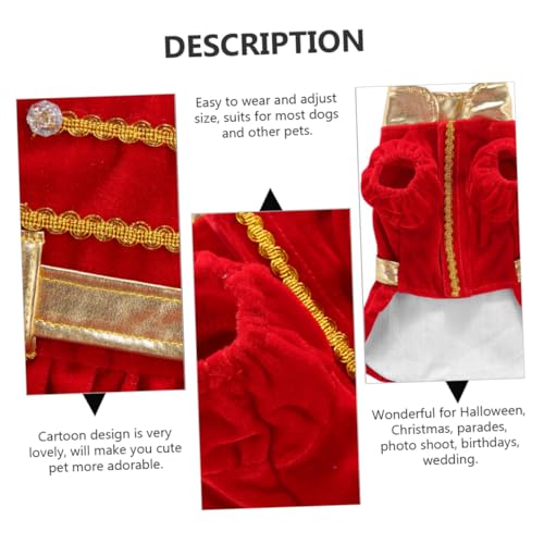 Disfraz Halloween para perro rojo talla M miniatura 5