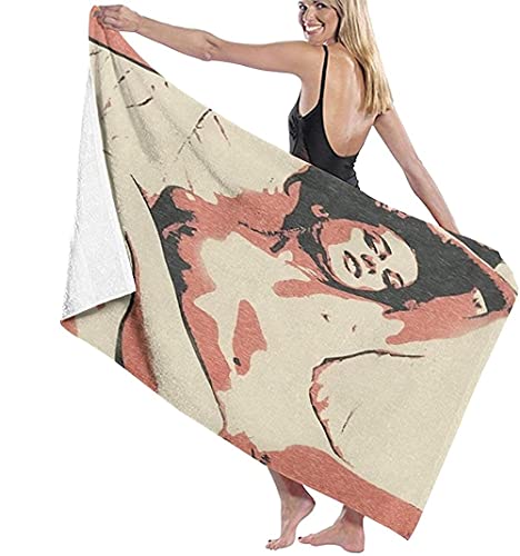 Toalla de Playa / Toalla de baño de impresión Digital 3D Transpirable refrescante Adecuada para Viajes y Vacaciones,Fairy Tale Prinss Tiara Crown Notebook Sketchy Doodle Ligero -Blanco-17 Cover