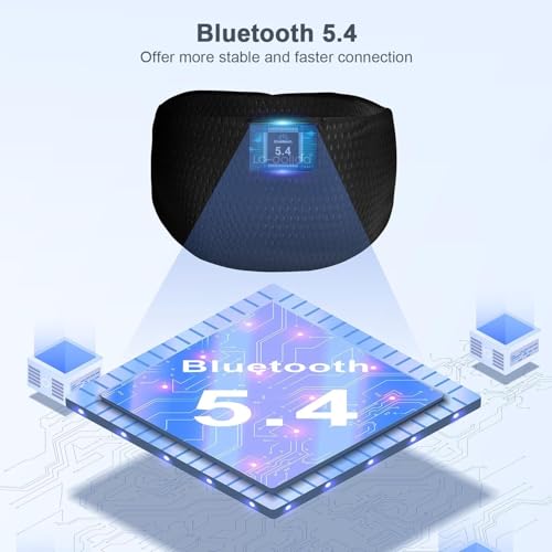 Image of LC-dolida Bluetooth 5.4 Sleep Headphones Headband,Sports Headband Earphones Wireless with Speaker Microphone USB C,Ideal for Travel, Night Work, Side Sleeping and Office Use for Both Men and Women