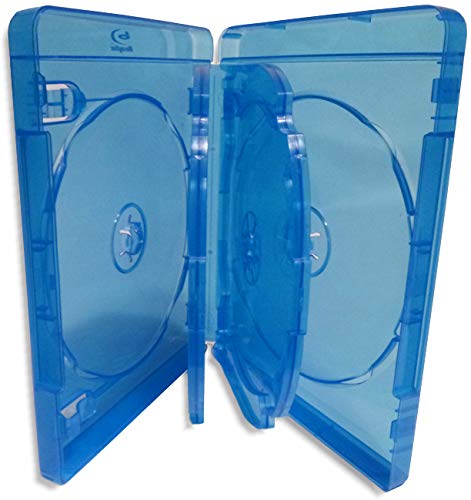 Amazon.com: 10-Pak Six-Disc 22mm Blu-ray Case with Hinged Flaps