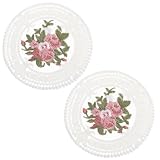 Dessous de verre fleuri : idéal pour un usage quotidien, parfait également pour les fêtes et les occasions spéciales, mariages, goûters, anniversaires, etc. dessous de verre en dentelle faits main