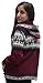 Little Llamas Hooded Alpaca Wool Knitted Jacket Hoodie Sweater (US, Alpha, Medium, Regular, Regular, Burgundy)