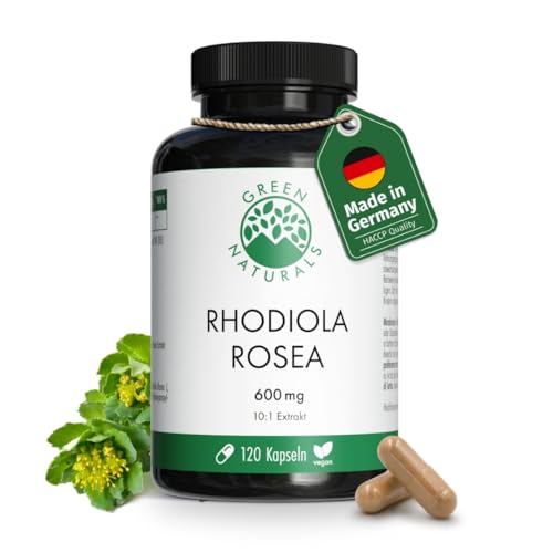 Rhodiola Rosea Kapseln - Hochdosiert: 600 mg pro Kapsel - 4 Monate Vorrat (120 Kapseln) - Rosenwurz - Green Naturals® für 20,99 EUR (-5%) statt 21,99 EUR bei amazon.de Bild: Rhodiola Rosea Kapseln - Hochdosiert: 600 mg pro Kapsel - 4 Monate Vorrat (120 Kapseln) - Rosenwurz - Green Naturals® für 20,99 EUR (-5%) statt 21,99 EUR bei amazon.de