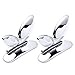 Naliyua 2Pcs Toilet Cover Toilet Seat Holder Lift Tools Bathroom Accessories For Hotel Restaurant, Silver