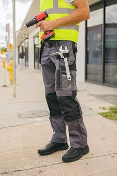 FASHIO FF Calça masculina Cordura Safety Utility Cargo Reforçada