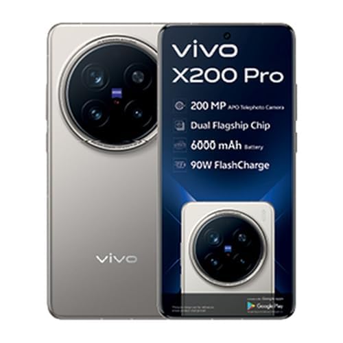 Vivo X200 Pro 16GB 512GB 5G Dual SIM Smartphone, Titanium : Amazon