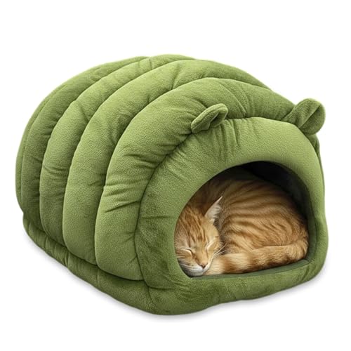 Cat Cave Bed, Orthopedic Memory Foam Anti Anxiety Cat Bed for Indoor Cats, Cozy…