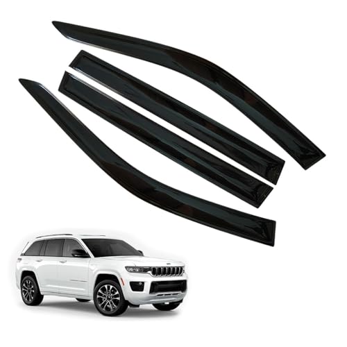 LETINGFAR Window Visors Rain Guards for Jeep Grand Cherokee 2022 2023 2024 2025 Accessories, Wind Deflectors Vent Shades for Jeep Grand Cherokee