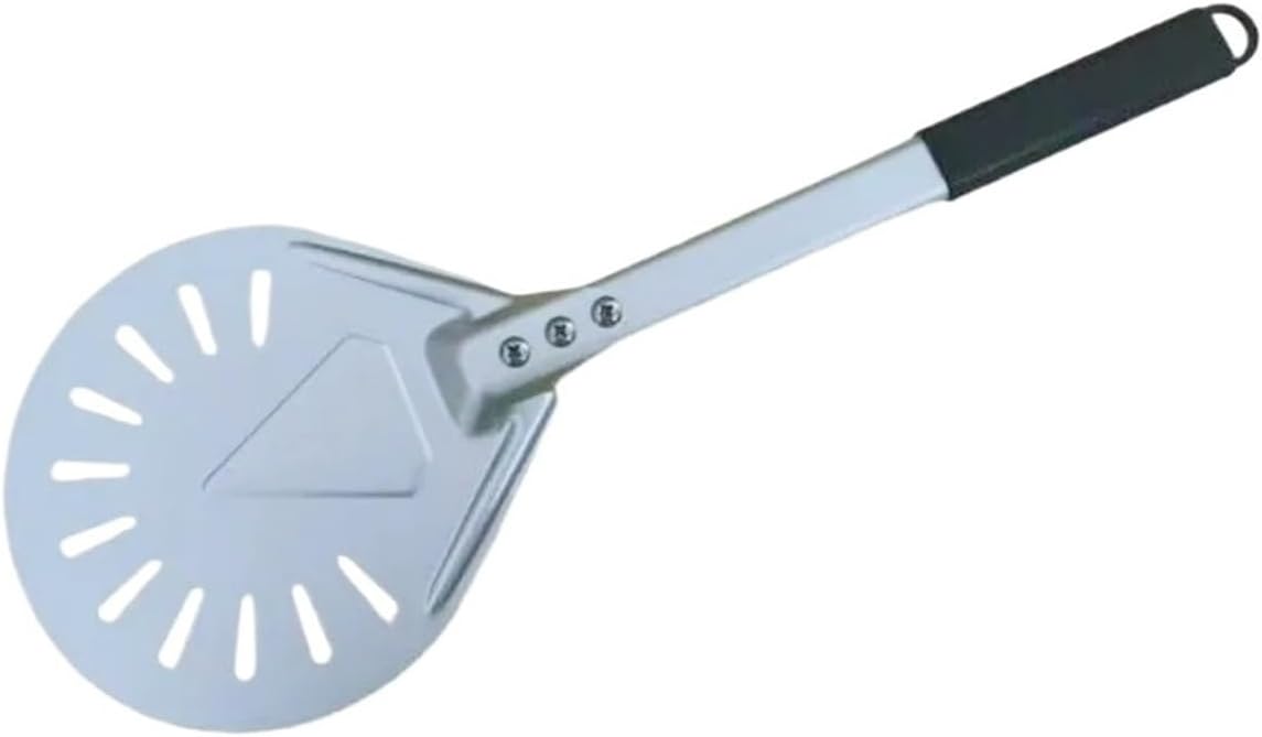 8/9/12inch Pizza Spatula Paddle Perforated Aluminum Metal Pizza Turning Peel for Homemade Pizza Oven Accessories