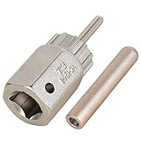 Bikehand - Herramienta de extracción de casete de 12 muescas para eje pasante de 10 mm, compatible con Shimano Sram SunRace Suntour