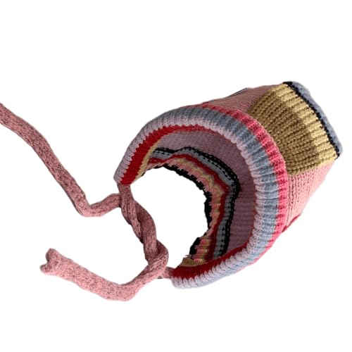 Chapeau de trappeur pour femme bonnet de neige tricoté doux avec cache-oreilles