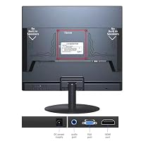 SKitphrati 19 Zoll Monitor HD 1280 X 1024 Bildschirm mit VGA, HDMI, 5:4 Seitenverhältnis, 75 Hz, VESA montierbar, TN Panel Monitor für PC, Computer, Laptop, Raspberry Pi, Schwarz – Ansicht 6