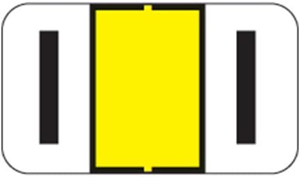 JETER COMPATIBLE 69702612 7100 Color Code Label, Permanent, Alpha"I", 1 5/8" x 15/16", Yellow (Pack of 225)