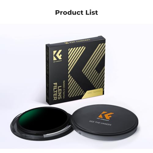 K&F CONCEPT 37mm ND1000 Filter, Fixed Neutral Density Lens Filter Multi-Coated Optical Glass Grey ND with Multi-Layer Coating Nano-X Series - Image 7