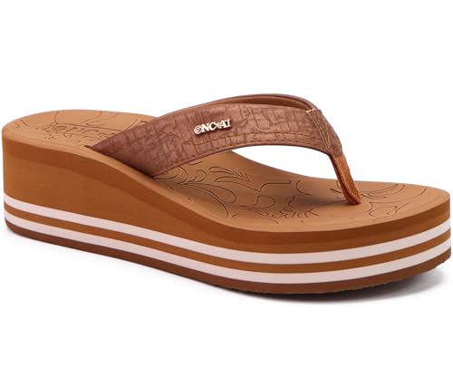 ONCAI Sandalias de Plataforma Mujer Chanclas con Tacón de Cuña Sandalias de Verano con Suela de Goma Cómoda para Caminar al Aire Libre