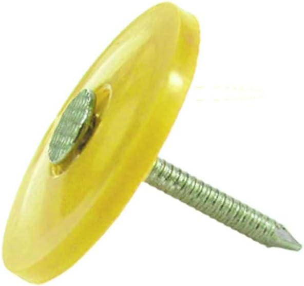1" x 12GA Ring 304SS Plastic Cap Nails 1,000ct