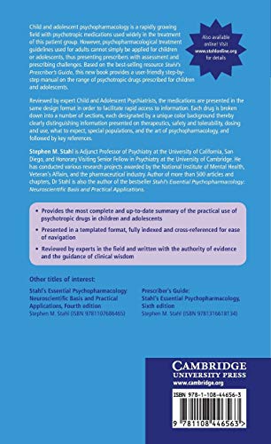Prescriber's Guide – Children and Adolescents: Volume 1: Stahl's Essential Psychopharmacology