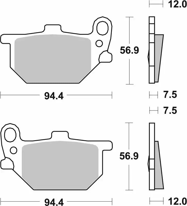 Plaquette de frein AVD SBS 528HF Yamaha 850 XS 1981 - 2