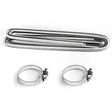 tubo flexible escape generador Reducción de ruido y estanqueidad: el tubo de escape tiene un buen efecto de reducción de ruido que puede reducir eficazmente el ruido. También hay dos clips para una mejor fijación al tubo de escape del calentador para garantizar un sellado perfecto. Las abrazaderas están hechas de acero inoxidable para una larga vida útil.