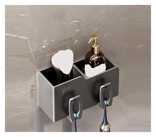 Porte-Brosse à Dents et Distributeur Mural pour 3 Personnes