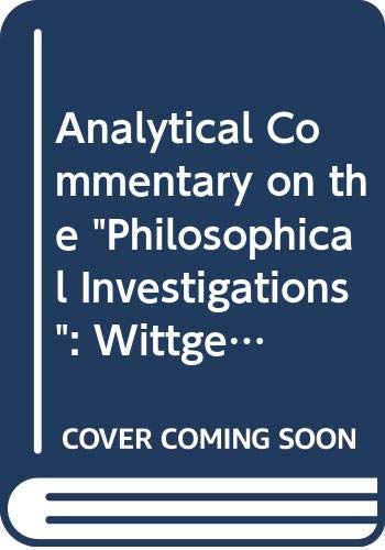 An Analytical Commentary on the Philosophical I... 0631130241 Book Cover