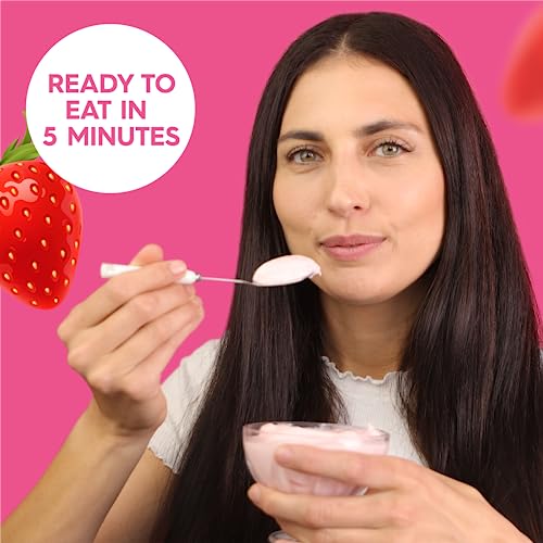 Simply Delish Instant Delicious Strawberry Keto Pudding 6 pack – Low Carb, Zero Sugar, Gluten Free, Allergen Free, Non-GMO, Vegan & Plant-Based
