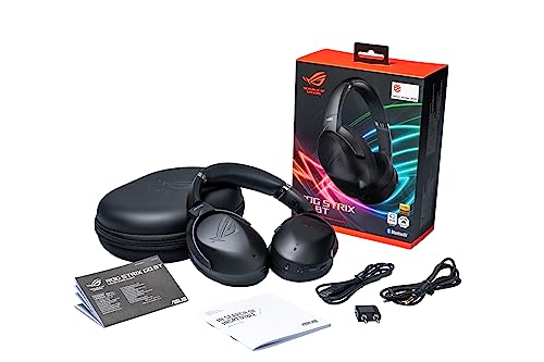 ROG Strix Go BT Wireless Gaming Headset (AI Noise-Canceling Mic, Active Noise Cancellation, Low Latency, Bluetooth, 3.5mm, For PC, PS4, PS5, Switch, Xbox Series X/S and Mobile Devices)- Black - Cuffia gaming - Immagine 7