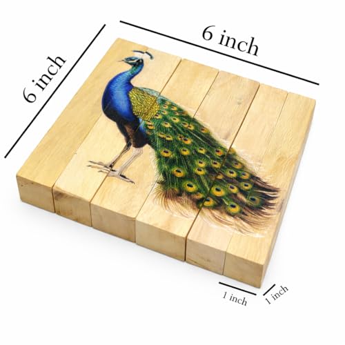 Image of Wooden Animal & Bird Puzzle Toy for Kids | Montessori Educational Toy for Toddlers | Learning Block Game for 2-6 Years Boys & Girls | Eco‑Friendly Wooden Toy Gift Set for Preschool Education