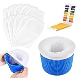 ✓ ✓ Materiale premium: i calzini per skimmer da piscina sono super elastici e molto morbidi al tatto, hanno una buona elasticità, facili da allungare e coprono il cestello dello skimmer, ideali per l'uso in piscina.