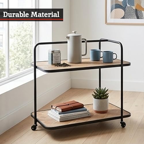 Carrito de cocina Premier Housewares compacto y resistente para almacenamiento versátil en el hogar 4