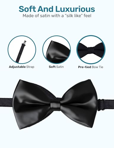 S.H. Churchill & Co. Boy's White Tuxedo Shirt with Bow Tie and Studs, 64