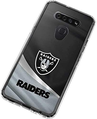 Skinit Clear Phone Case Compatible with LG K51/Q51 - Officially Licensed NFL Las Vegas Raiders Design
