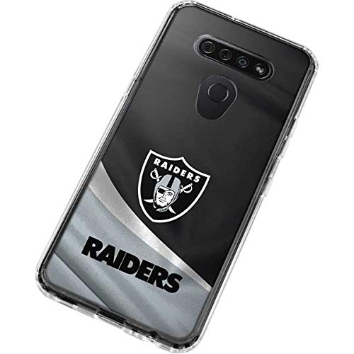 Skinit Clear Phone Case Compatible with LG K51/Q51 - Officially Licensed NFL Las Vegas Raiders Design