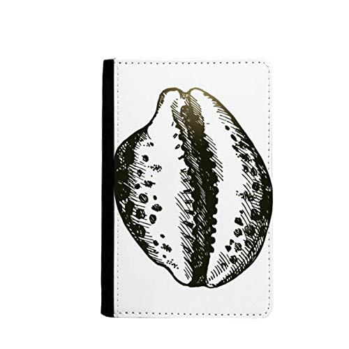 Étui portefeuille de voyage pour passeport au motif festonné noir et multicolore format 3.7x5.8