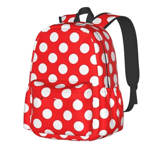 Sac à dos d'école à pois robuste pour éviter les déchirures et transporter les cahiers