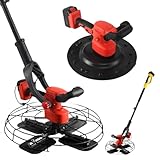 QFGain Intonacatrice Elettrica da 900 W, Testa Girevole A 90°, Lucidatrice per Calcestruzz...