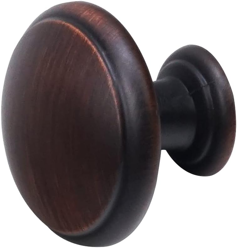 10 Pack 1-3/16" (30.5mm) Kitchen Cabinet Knobs,Drawer Knobs for Home Improvement Oil Rubbed Bronze Drawer Pulls Knobs Furniture Hardware Handles for Kitchen Bathroom