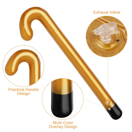 Déambulateur gonflable, déambulateur gonflable et canne de marche, déambulateur gonflable et canne de marche pour carnaval ou cosplay de retraite, cadeau amusant pour les coups d'anniversaire – vue 3