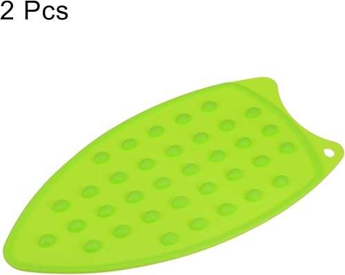 Miniatura 43 de HARFINGTON 2 almohadillas de silicona para planchar multiusos, resistente al calor, placa de descanso de hierro para tabla de planchar, resistente