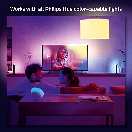 Image of Philips Hue Gradient LED LightStrip 55in (Sync with TV, Music and Gaming), Hue Hub & Hue Sync Box Required (Renewed)