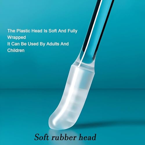 Image of (48 PCS) Ear wax Cleaner Stick - Ear Swabs Pick Reusable Ear Cleaner Soft Silicone Ear Pick For Ear Wax Removal Tool, Ear Pick For Ear Cleaning, Ear Buds Catcher For Older Adult Kid (48Pcs)
