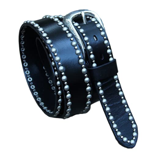 Ceinture cuir cloutée punk robuste pour en finir avec les ceintures fragiles
