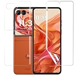 ✅【Ajustement Parfait & Couverture Complète】Spécialement conçu pour Motorola Razr 50, notre film en TPU souple est haute définition, antireflet, anti-taches, anti-empreintes digitales et résistant aux rayures, ce qui gardera votre écran sûr et nouveau.
