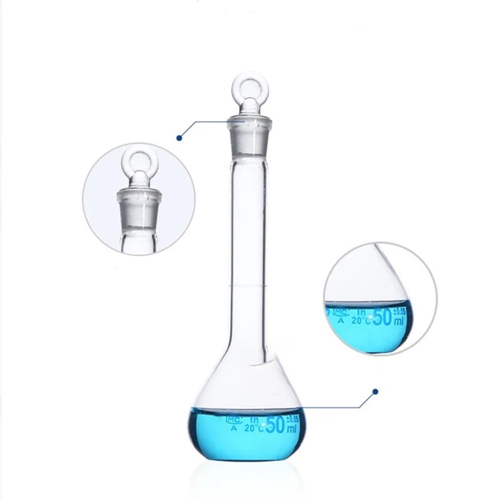 1 Teile/los 5ml Bis 1000ml Verschiedene Kapazität Klarglas Messkolben Mit Stopfen(5ml 2pcs)