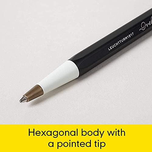 Image of LEUCHTTURM1917 Ball Point Pen Drehgriffel No.1 Lemon Yellow | Royal Blue Ink, Drehgriffel No. 1, Twist Mechanism, Premium Journal Pen, Gift for Writers, Office