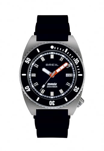 Breil, Collezione Manta Seeker, Orologio Uomo Con Quadrante A Doppio Livello, Movimento Al Quarzo, Cassa 42 Mm In Acciaio Con Finitura Matte, Resisten