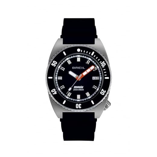 BREIL Reloj Hombre Manta Seeker Monocolor Esfera Negra Movimiento Solo Tiempo - 3 Agujas DE Cuarzo y Correa DE Poliuretano Negra TW2066